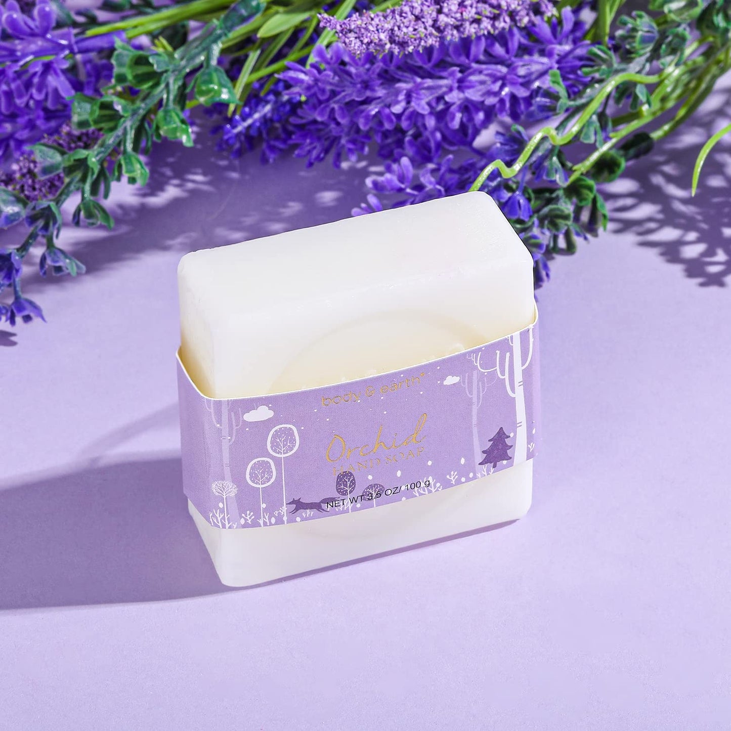 Spa Gifts for Women, Body & Earth 5 Pcs Gifts for Women Orchid Gift Sets for Women, Bath and Body Gifts Set, Valentines Day Gifts for Women, Self Care Bath Gifts for Women