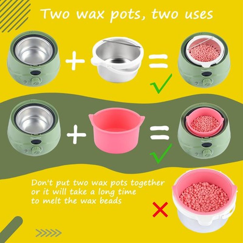 Waxing Kit, MaxFlat Digital Wax Pot Hard Wax Kit with Accessories for Brazilian and Full Body Waxing for Women and Men