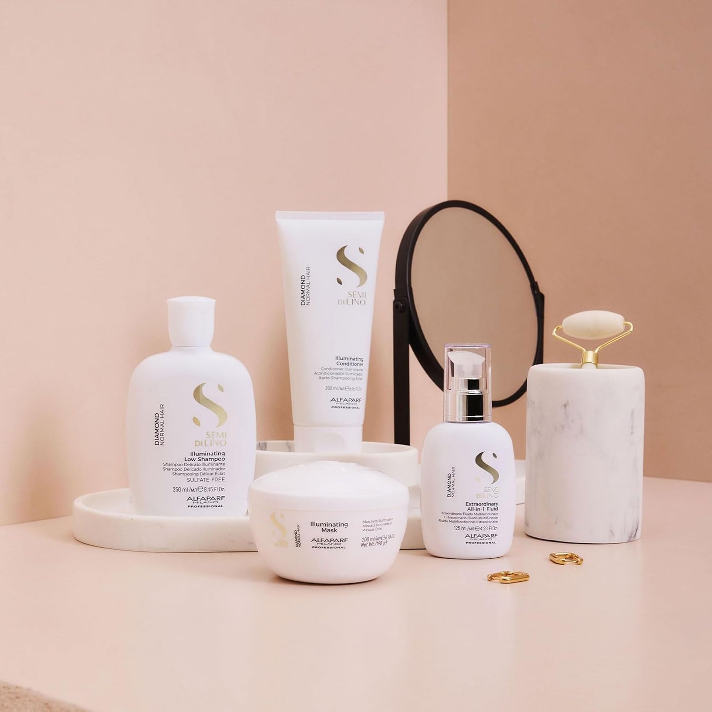 ALFAPARF MILANO Semi Di Lino Diamond Illuminating Conditioner - Moisturizing Conditioner For Normal and Color Treated Hair - Sulfate & Paraben Free Professional Hair Care