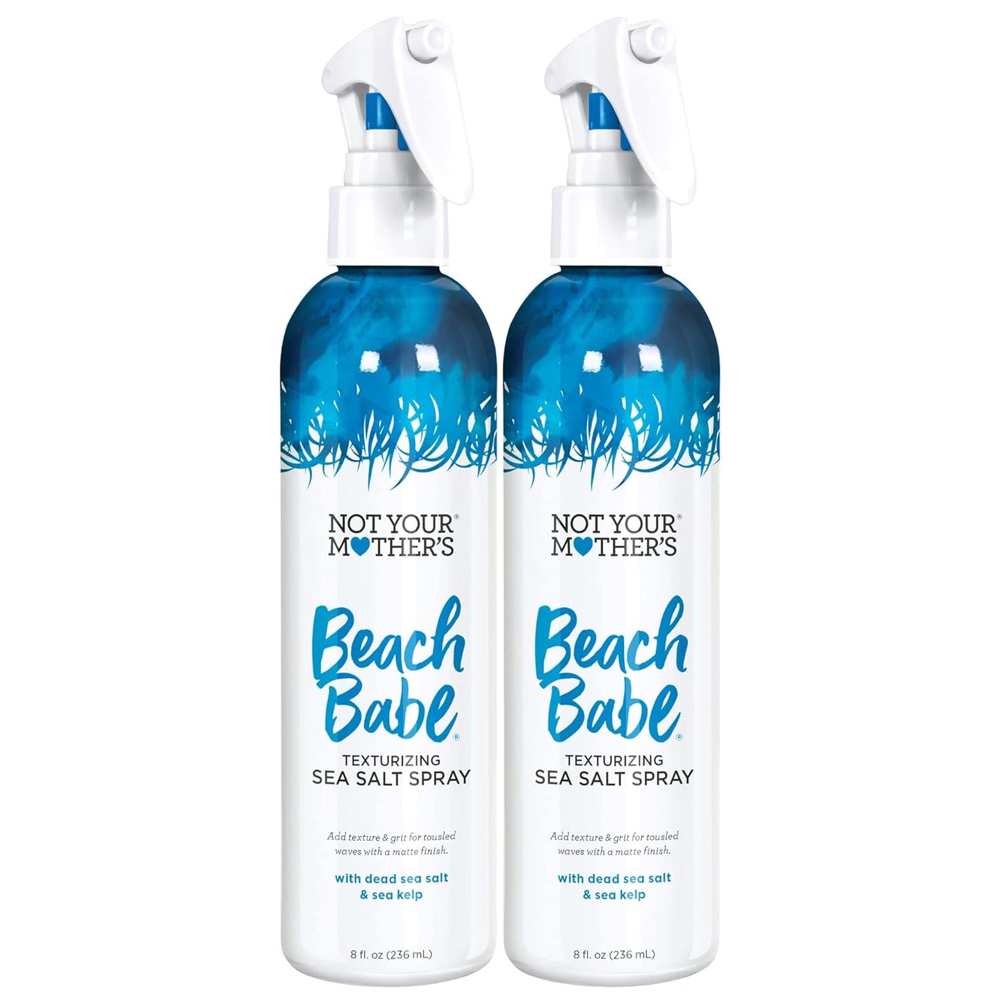 Not Your Mother's Beach Babe Sea Salt Spray - For Tousled Hair Texture with Matte Finish (8 fl oz, 3-Pack)
