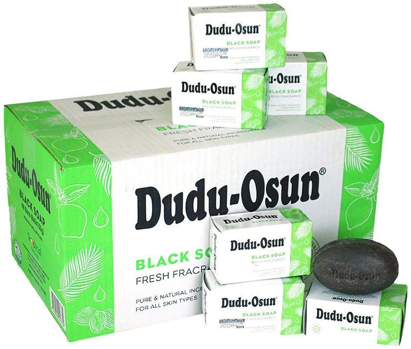 Dudu-osun, African Black Soap, 100% Pure, 150g. (Pack of 4)