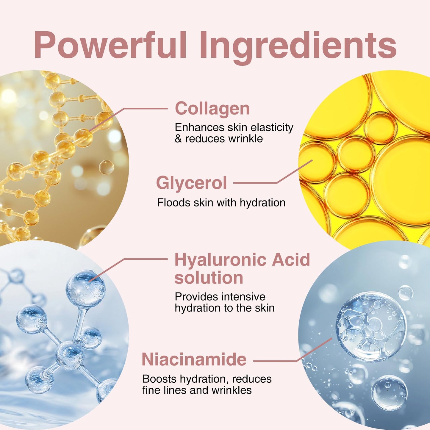 Elixbloom Bio-Collagen Face Mask, Real Deep Hydrating Collagen Overnight Mask, Face Masks Skincare, Facial Sheet Masks for Skin care, Pore Minimizing, Firming, and Moisturizing.