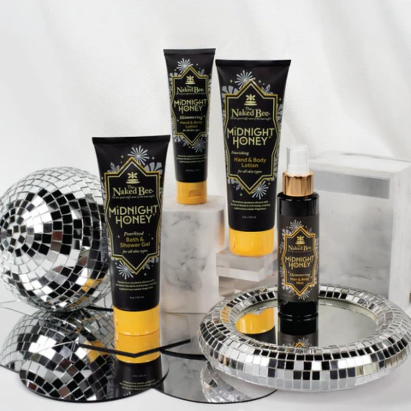 The Naked Bee Midnight Honey Shimmering Body Lotion 2.5 oz