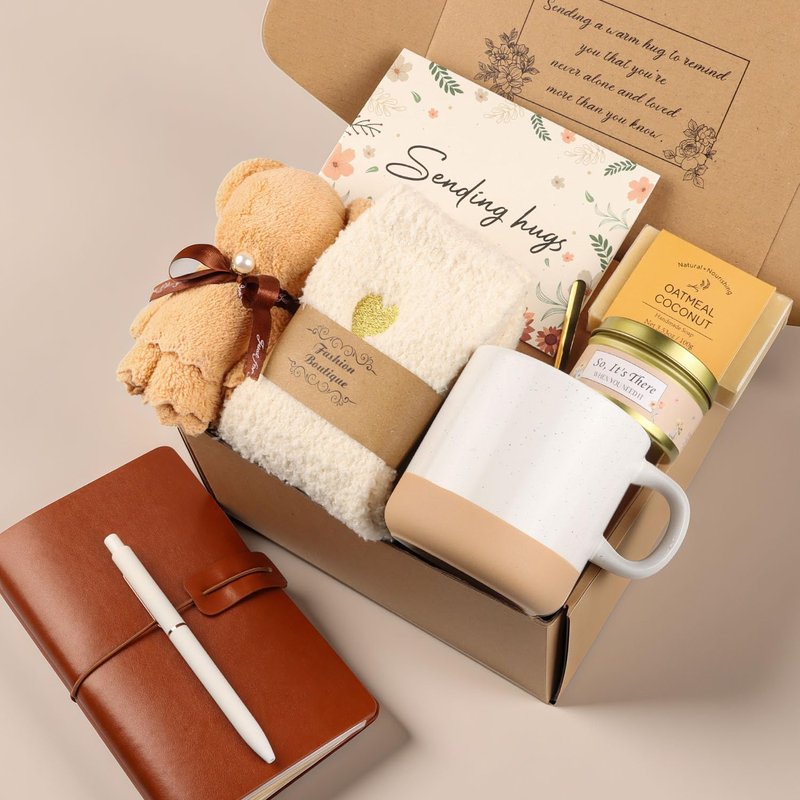 Get Well Soon Gift Baskets for Women, Thinking of You Self Care Gifts for Women Unique Gift Baskets Care Package, Happy Birthday Gift for Her, Mom, Sister, Best Friend, Wife, Girlfriend, Coworker
