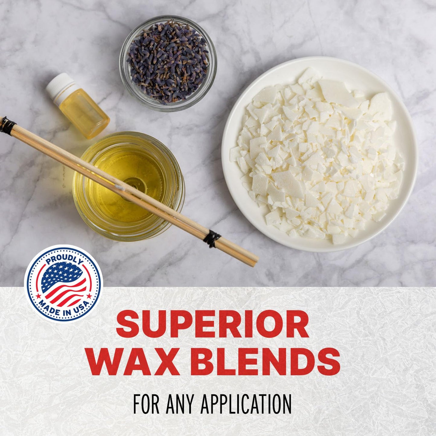 Blended Waxes, Inc. Paraffin Wax for Candle Making, Easy to Use Paraffin Wax for Candles in Pastilles Form for Everyday Use, 160F Melt Point 10 lb Pack