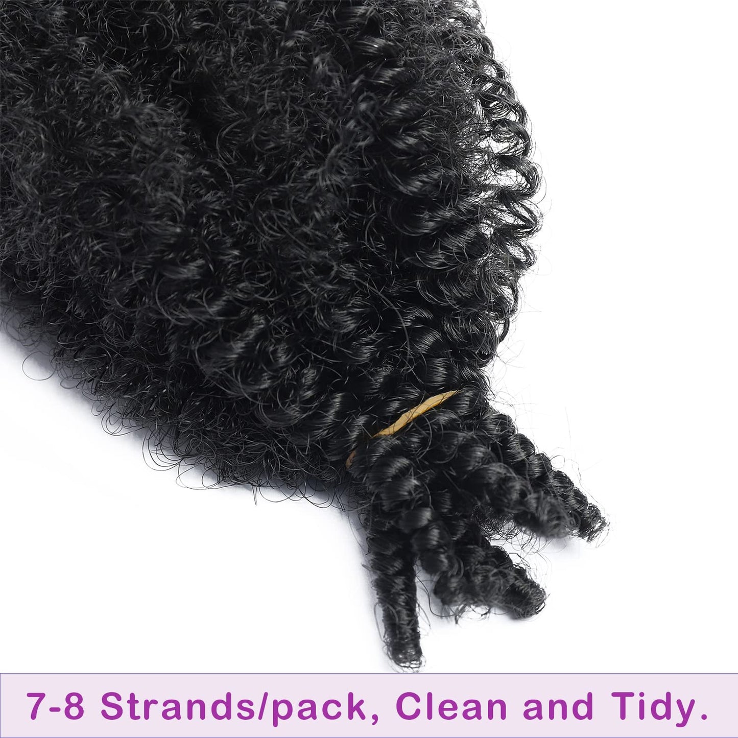 24 Inch Marley Twist Braiding Hair 8 Packs Springy Afro Twist Hair Pre-Separated Spring Twist Hair for Soft Butterfly Locs Crochet Hair Marley Hair Extensions for Black Women(24 Inch 1B)