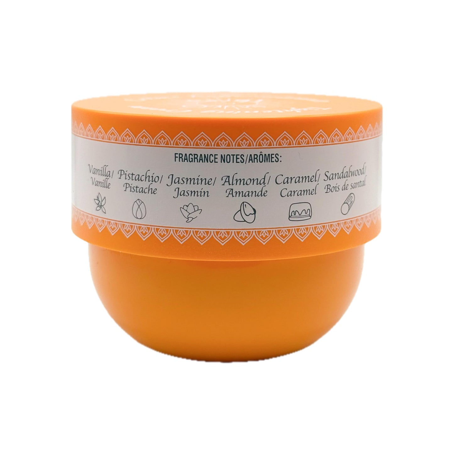 Valencia Vibes Tightening Body Cream, Orange, Solo En Ibiza Collection with Vanilla, Pistachio, Jasmine, Almond, Caramel, Sandalwood Fragrance, 8 fl oz