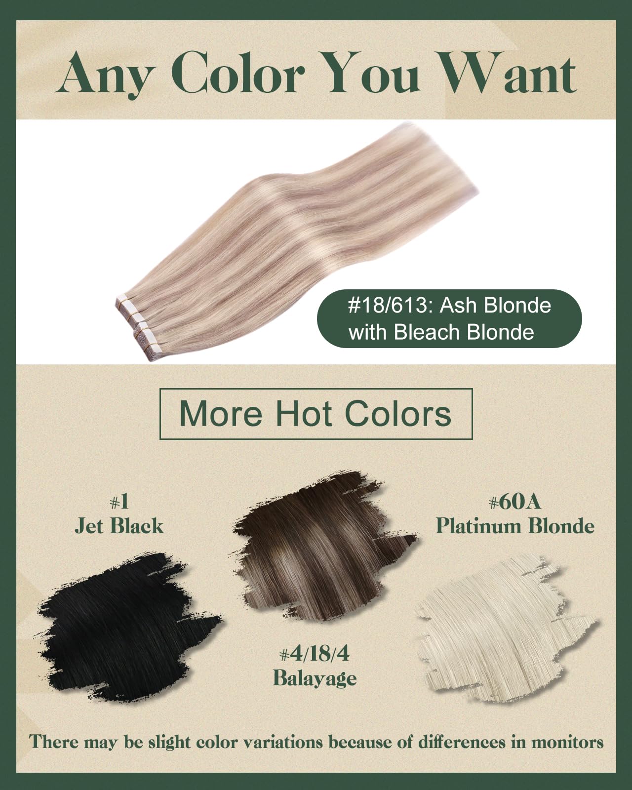 Ugeat Hair Extensions Tape in Human Hair Blonde 16inch Human Hair Tape in Extensions Ash Blonde Highlights Bleach Blonde Natural Tape in Hair Extensions Human Hair 50G 20Pcs