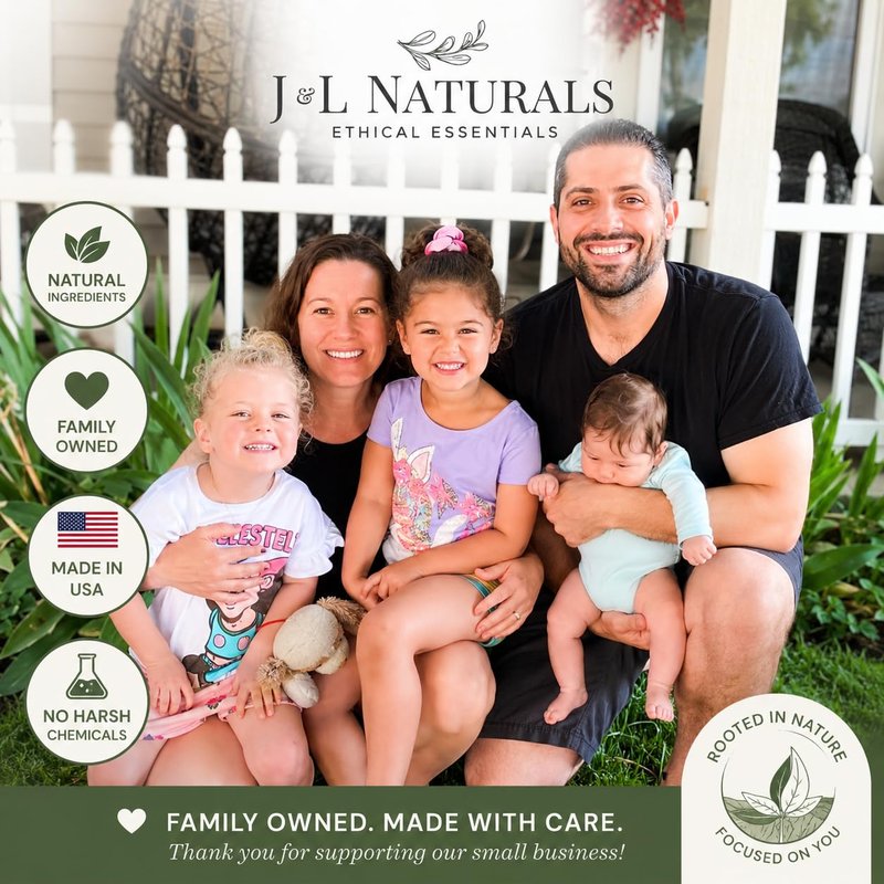 J&L Naturals Sustainable Lip Balm | Organic Ingredients, 100% Natural, Eco-Friendly | Cruelty Free, Vegan, Paraben Free, Silicone Free (Peppermint & Eucalyptus, 2-Piece Duo)