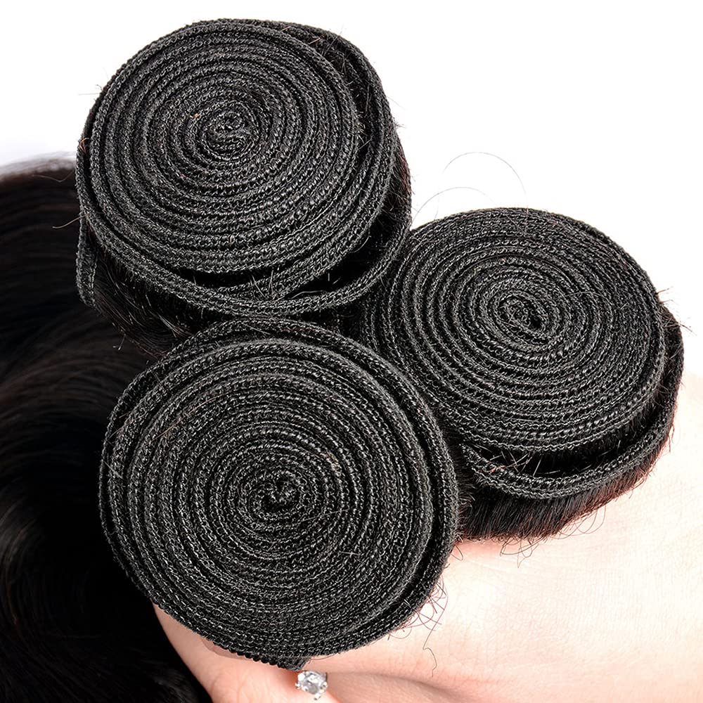 Straight Bundles Human Hair 8A Grade Unprocessed Brazilian Virgin Remy Hair 1 Bundle 8 Inch Straight Human Hair Bundles for Black Women Nature Black Color