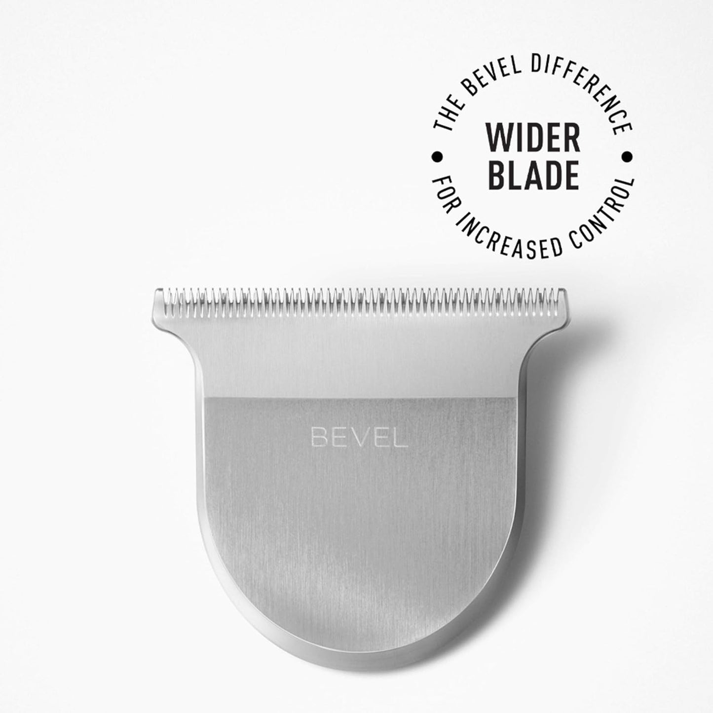 Bevel T Blade Trimmer Head Attachment for Increased Control, Fading, and Outlining - Compatible With Bevel Trimmer Only - For Men, Silver