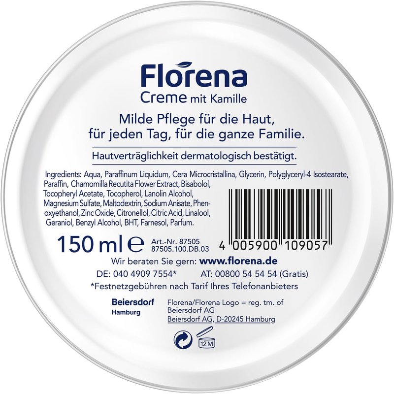 Florena Creme with Chamomile (1 x 150 ml)