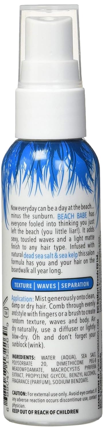 Not Your Mother's Beach Babe Sea Salt Spray - For Tousled Hair Texture with Matte Finish (8 fl oz, 3-Pack)