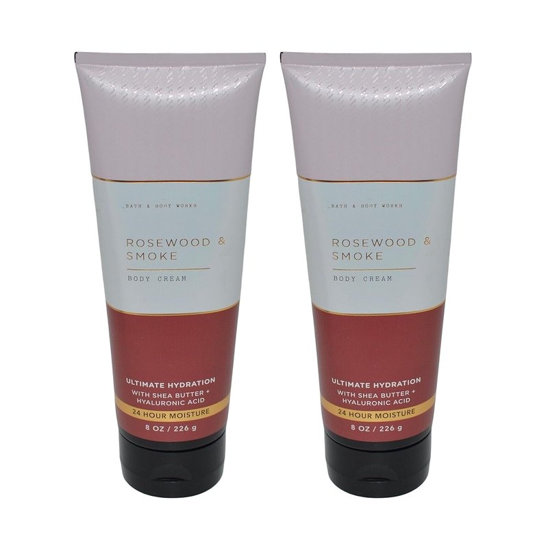 Ultimate Hydration Body Cream - Rosewood Smoke Scent | 8 oz Pack of 2