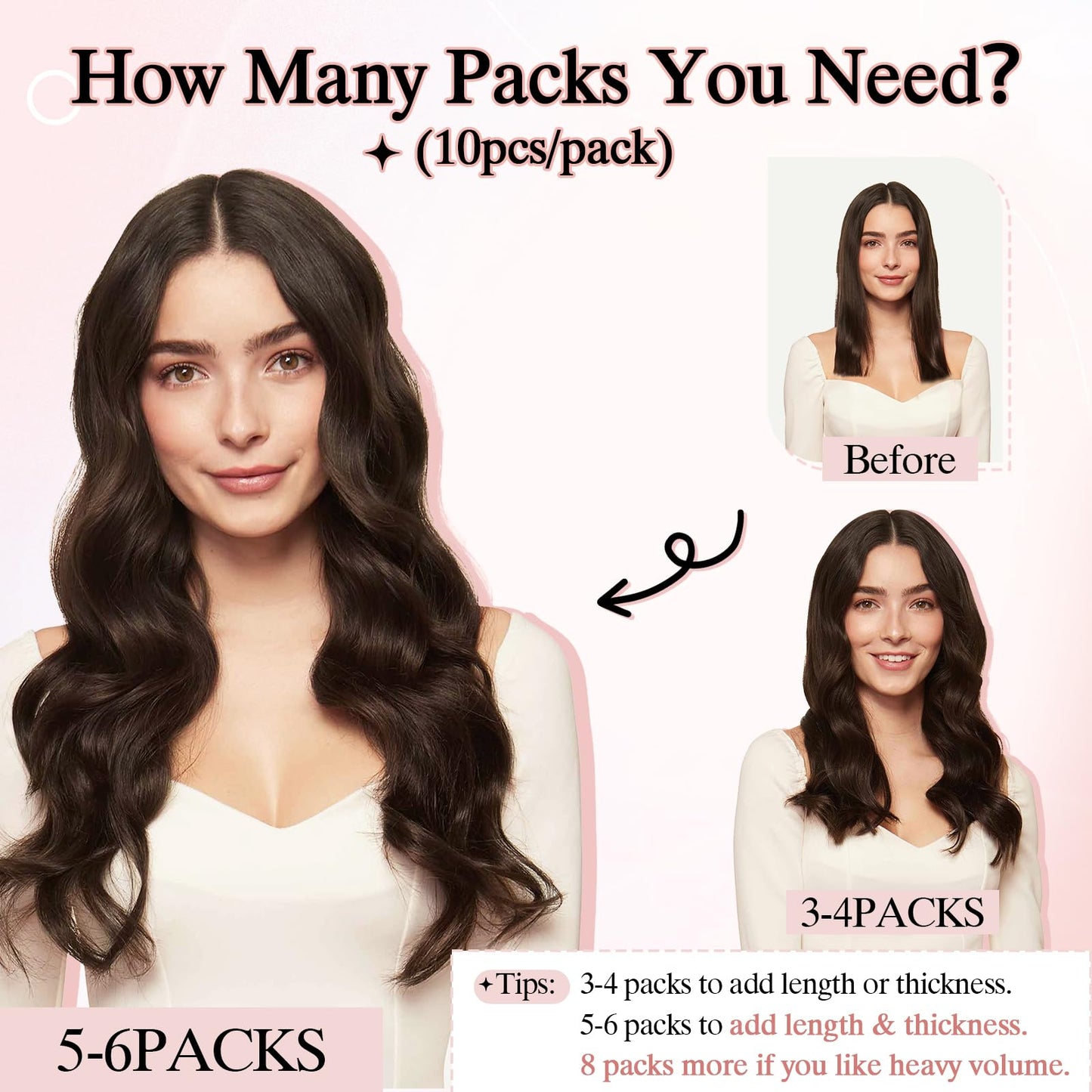 SEGO Pro 10pcs Tape in Hair Extensions Human Hair Long Straight Tape in Hair Extensions Real Human Hair Seamless Invisible Tape in Hair Extensions,10inch Medium Brown mixed Dark Blonde,15g