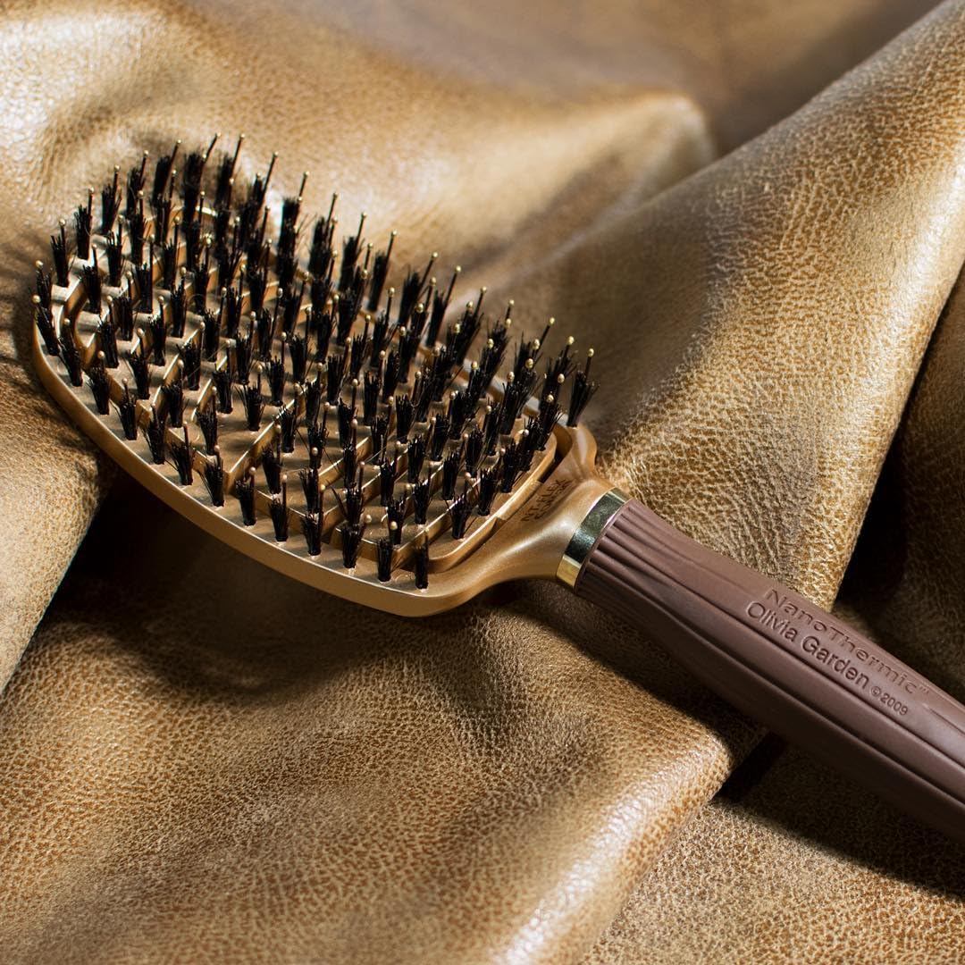 Olivia Garden NanoThermic Ceramic + Ion Flex Scalp-Hugging & Vented Hair Brush