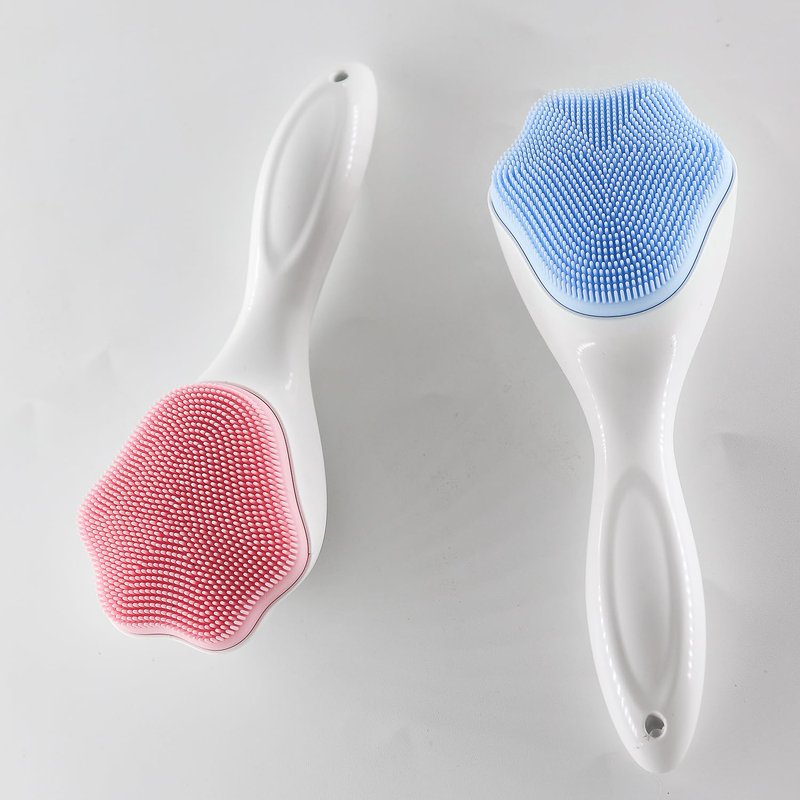Silicone Face Scrubber and Exfoliator Brush - Facial Cleansing Brush for Blackhead, Acne, Pore, Cradle Cap - Deep Cleaning Skin Care 4 Pack