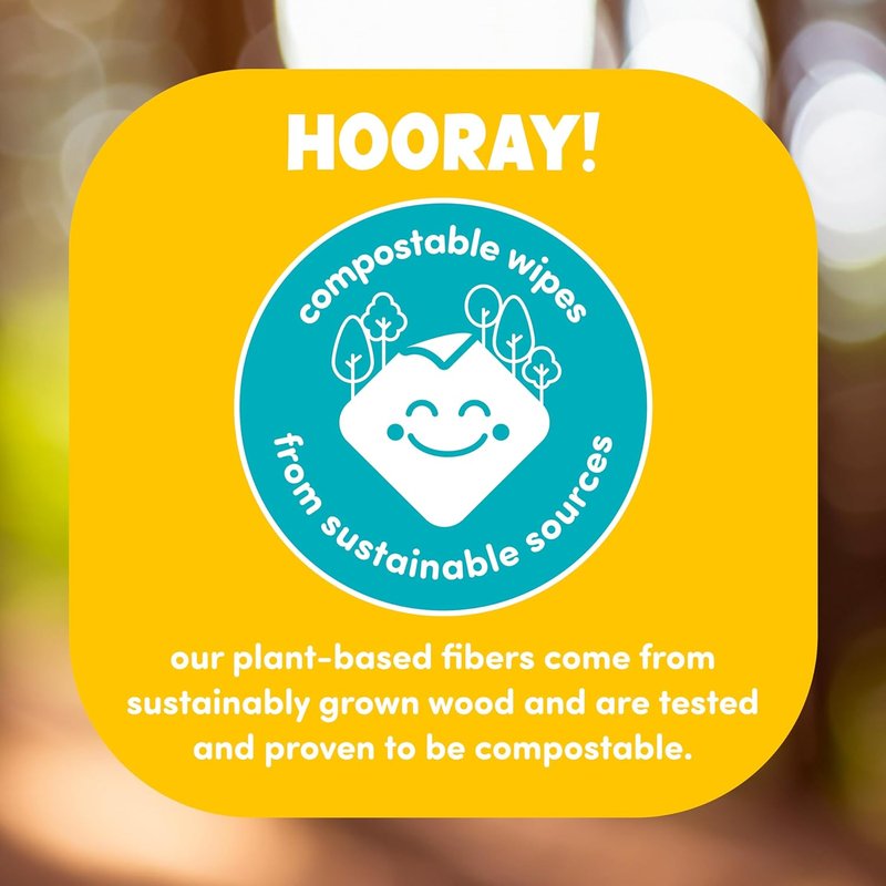 Kids Face and Hand Wipes - Compostable Wet Wipes for Sensitive Skin | Individually Wrapped | 2-Pack
