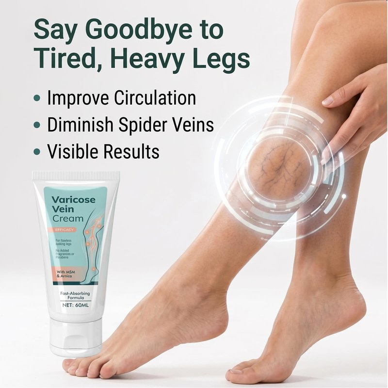 LYFTI Varicose Veins Cream for Legs, Soothing Leg Massage Lotion for Tired & Heavy Legs, Hydrating Formula to Support Skin Smoothness & Firmness