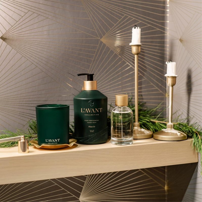 L'AVANT Collective Hand Soap & Dish Soap Winter Fir | High Performing Formula Luxurious Ingredients Soft & Smooth Hands & Dishes | 2 Glass Bottles Kitchen Accessories Home Decor Hostess Gifts