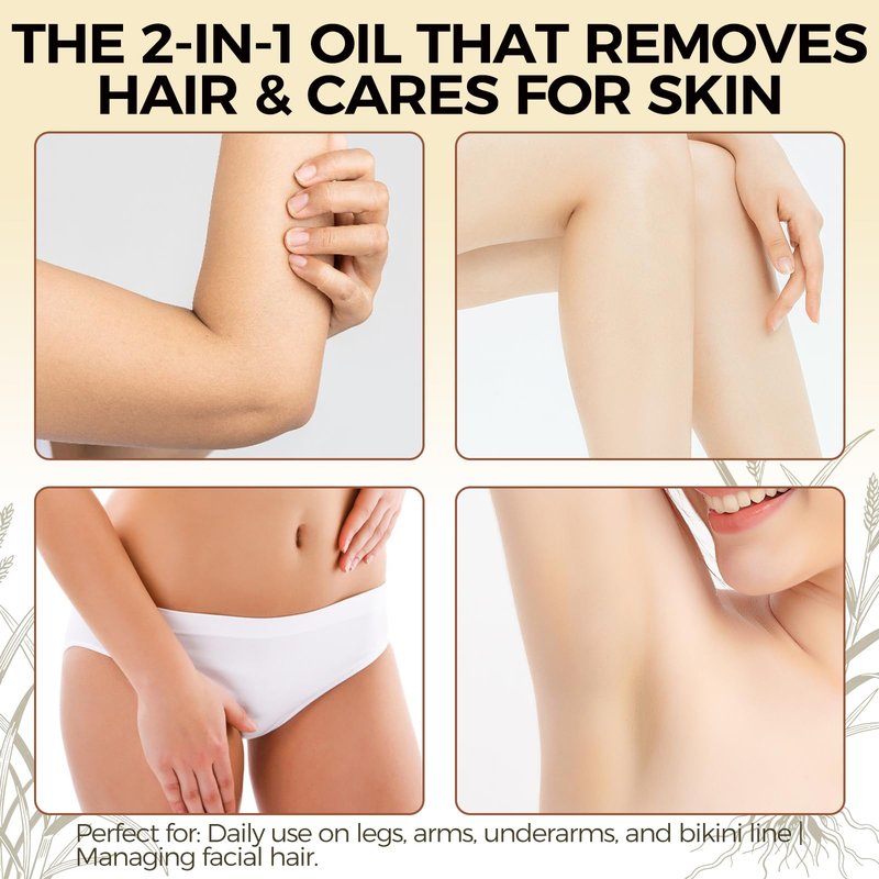 Jiayend Cyperus Rotundus Oil,Cyperus Rotundus Hair Removal Oil, Rich in Cyperus and Tea Tree Extracts, Reduces Unwanted Hair and Inhibits Growth, Soothes and Nourishes the Skin