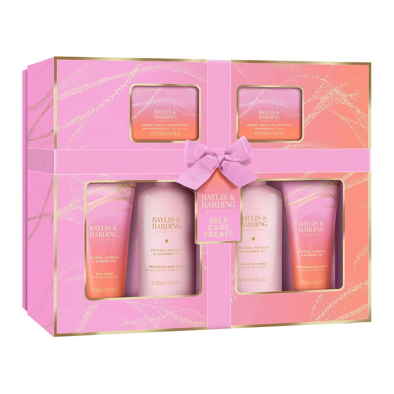 Baylis & Harding Jojoba, Vanilla & Almond Oil Luxury Pamper Gift Set For Women - Vegan Friendly