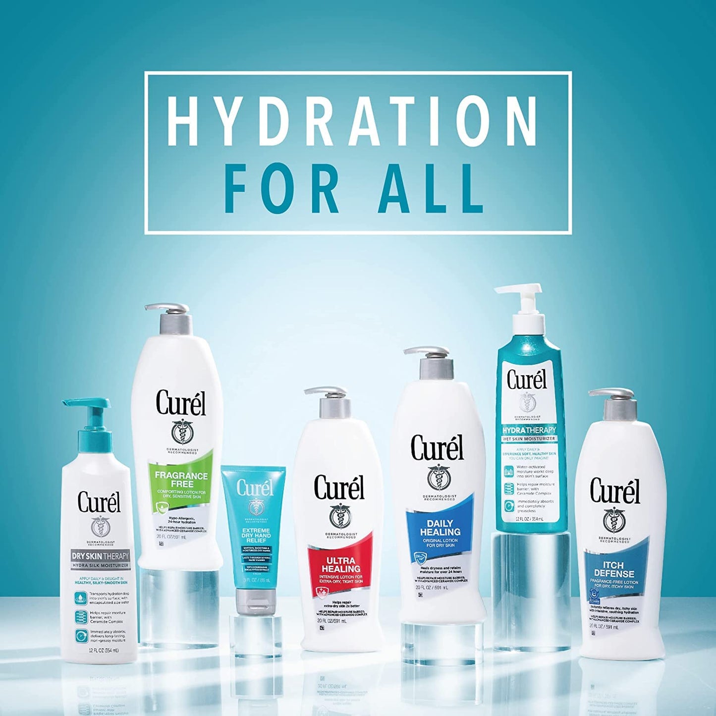 Curel Daily Moisture Fragrance-Free Lotion For Dry Skin 13 oz (Pack of 3)