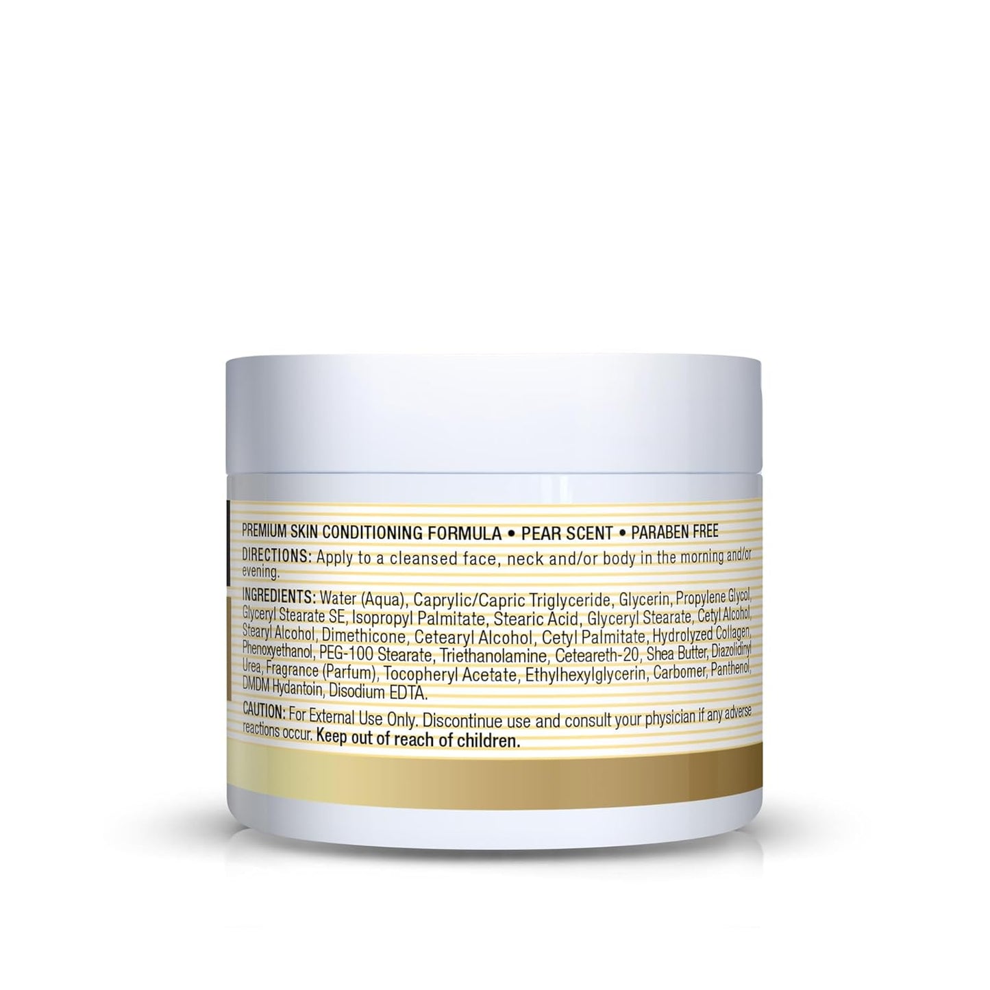 MASON NATURAL Collagen Premium Skin Cream - Anti Aging Face and Body Moisturizer, Intense Skin Hydration and Firmness, Pear Scent, Paraben Free, 2 OZ (4-Pack)