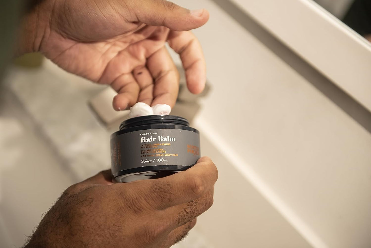 Scotch Porter Hair Balm and Leave-in Conditioner for Men | Non-Toxic Ingredients, Free of Parabens, Sulfates & Silicones | Vegan |Balm 3.4oz, Leave-in 7.1oz