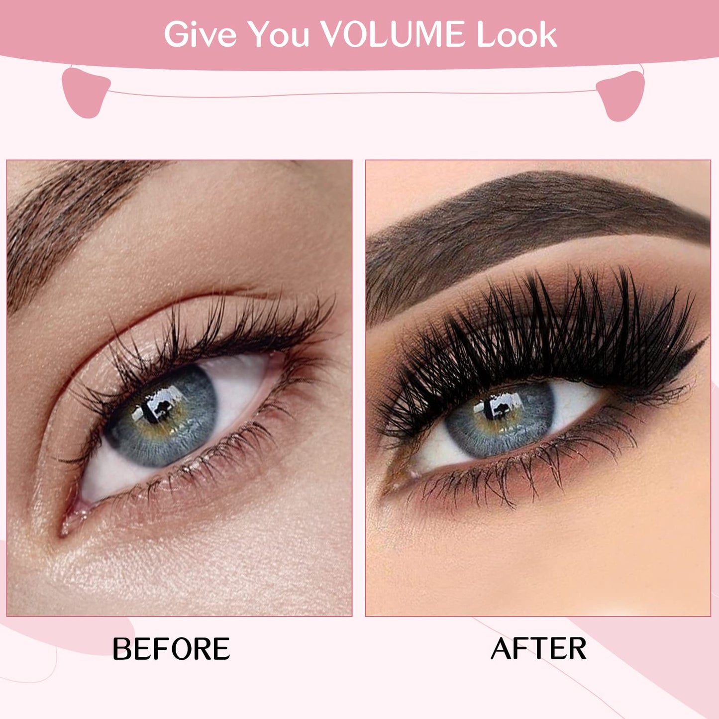 Lash Clusters 72 Pcs Cluster Lashes Manga Lashes Little Devil Eyelash Clusters Individual Cluster Eyelashes Self-Application Super Thin Band Reusable Soft & Comfortable(Dazzle-D-8-16mix)