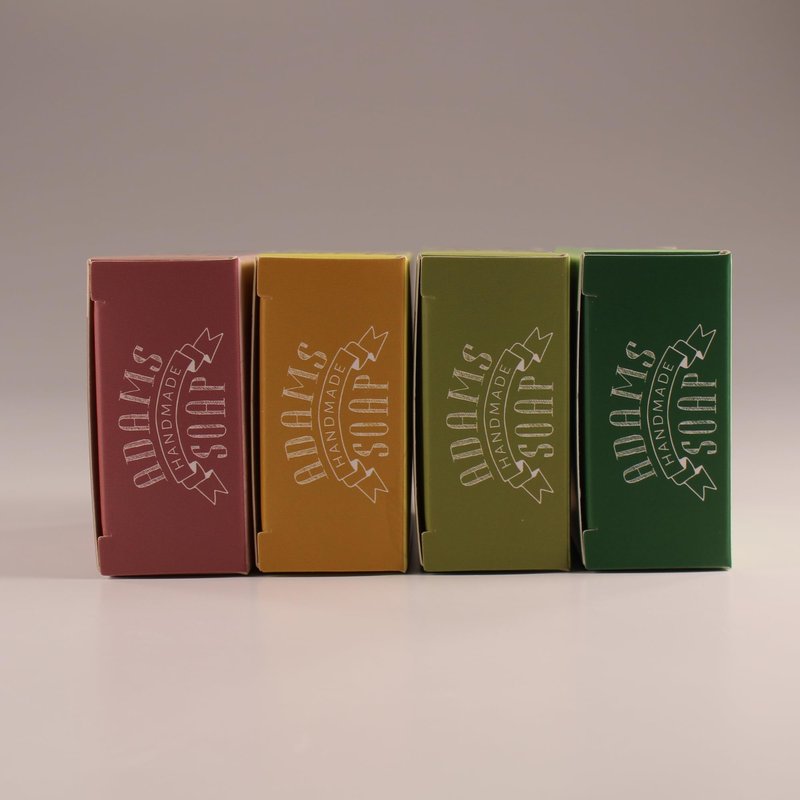 Adams Handmade Soap Variety Pack – 4 Bar Set: Tea Tree, Eucalyptus Spearmint, Patchouli, Lemon Sage | Vegan, Cold Process, 84% Organic, Essential Oils, USA Made