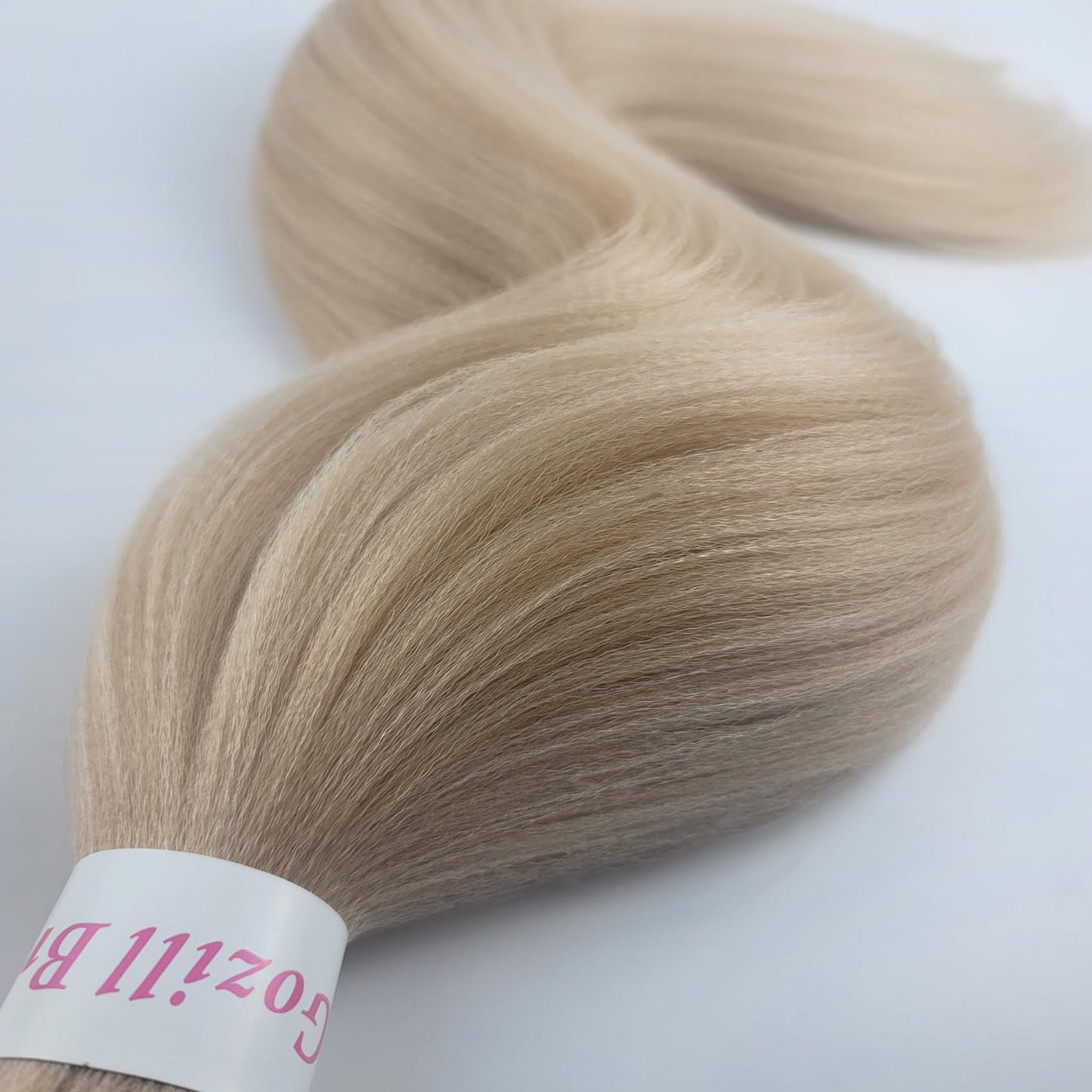 Ash Blonde Braiding Hair Pre Stretched Knotless Braiding Hair Synthetic Fake Hair Extension for Braiding (Pack of 6)