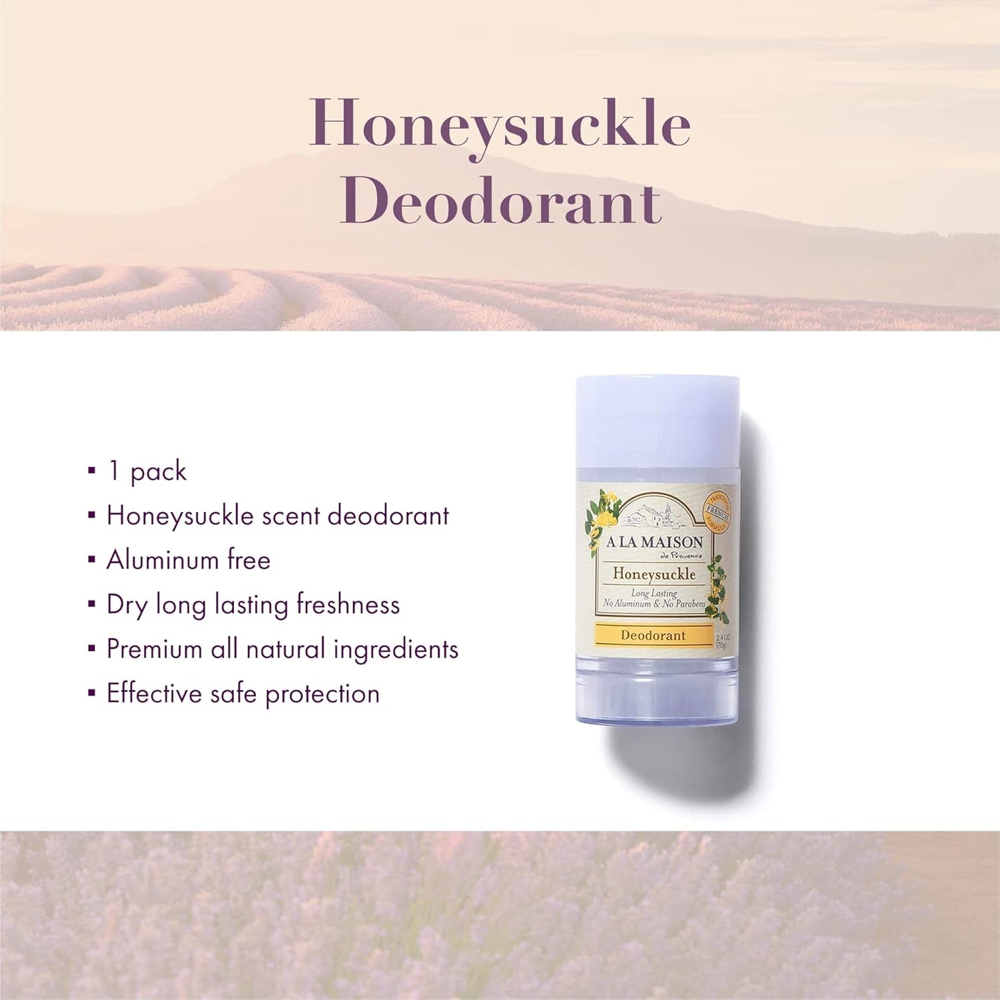 A La Maison Fresh Sea Salt Aluminum Free Deodorant for Women and Men - Natural Deodorant (3 Stick Bulk Pack)