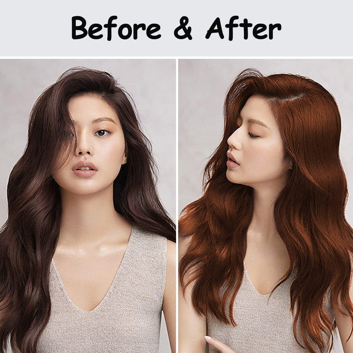 Instant Hair Color Shampoo, Natural Brown Hair Dye Shampoo 3 in 1 for Men & Women, Long Lasting Para Canas, Easy to Use Brown Hair Shampoo (cherry brown)