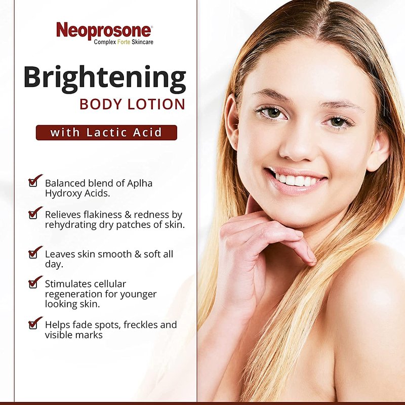Brightening Body Lotion - Neoprosone 400ml | Reduces Dark Spots, Enhances Skin Tone with Vitamin C & Alpha Arbutin