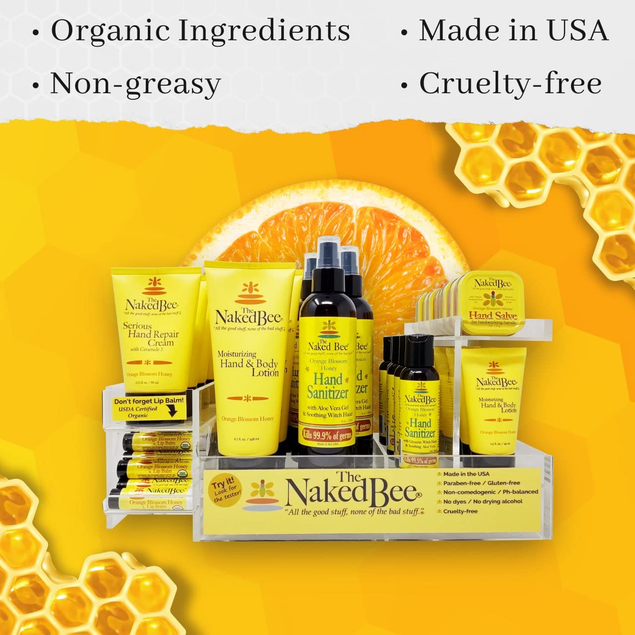 The Naked Bee Foaming Hand Soap Orange Blossom Honey (64 oz) Refill