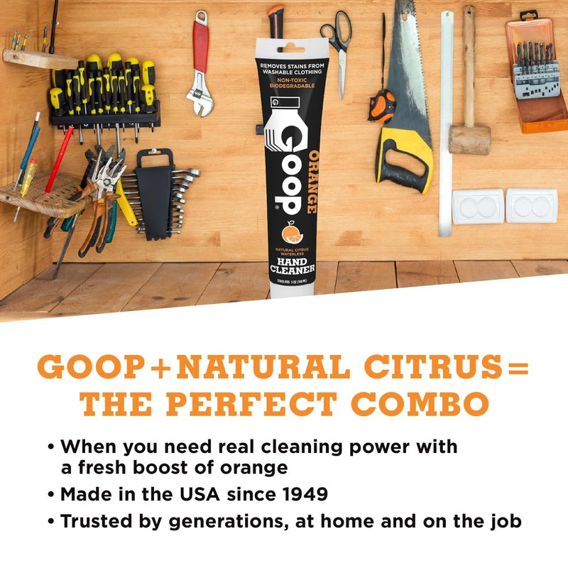 GOOP Orange Multi Purpose Hand Cleaner and Stain Remover - 5 oz Tube