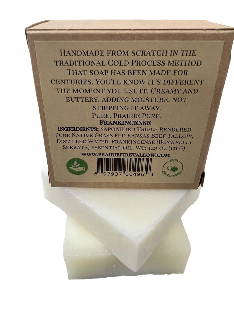 Pure Beef Tallow Soap Bar, (3 Pack) Grass Fed and Finished - Face, Body and Hair - Cleans, Moisturizes, Soothes, and Hydrates. Natural and Organic Lemon