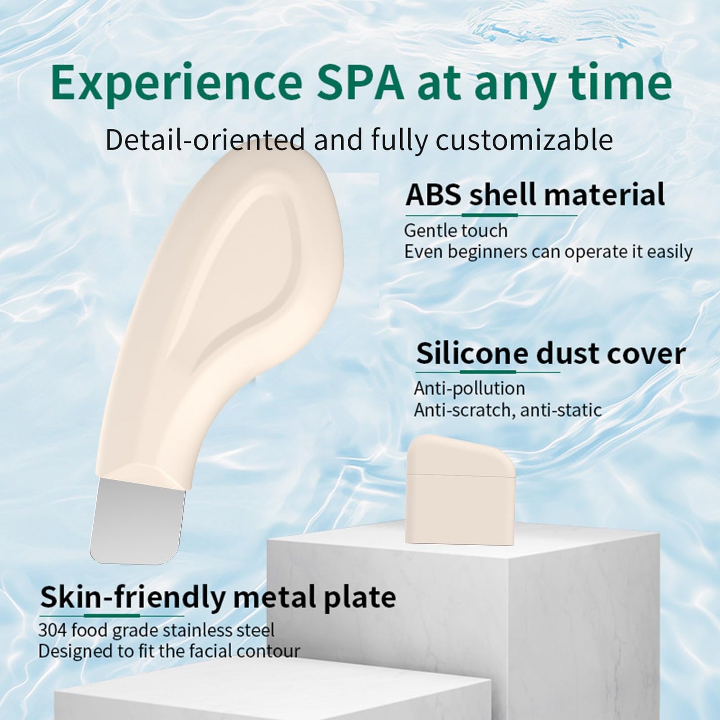 Silicone Nose Blackhead Remover/Face Spatula for Deep Cleaning Black Head Removal.Mild and Safe Skin Scrubber for Remove Facial and Nose Ehead(Beige)