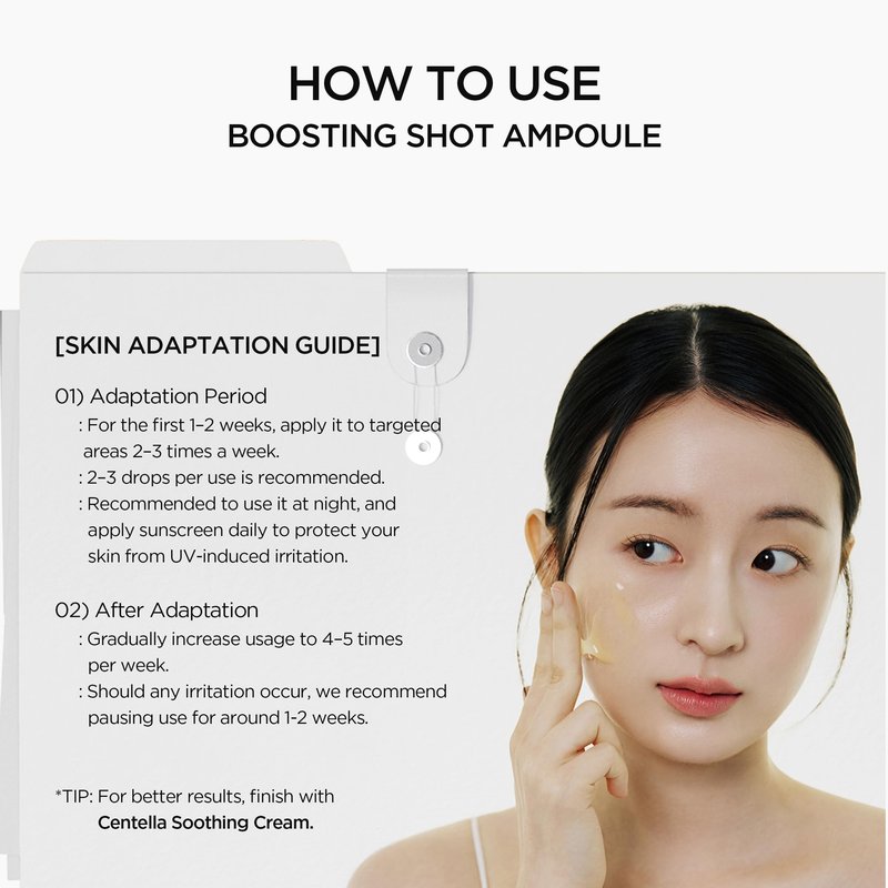 SKIN1004 Retinol 0.2% Boosting Shot Ampoule, Face Serum for Skin Elasticity, Facial Spicule Serum with Retinol & Retinal, Centella Ampoule for Fine Lines & Firmness, Korean Skin Care, 1.01fl.oz / 30ml