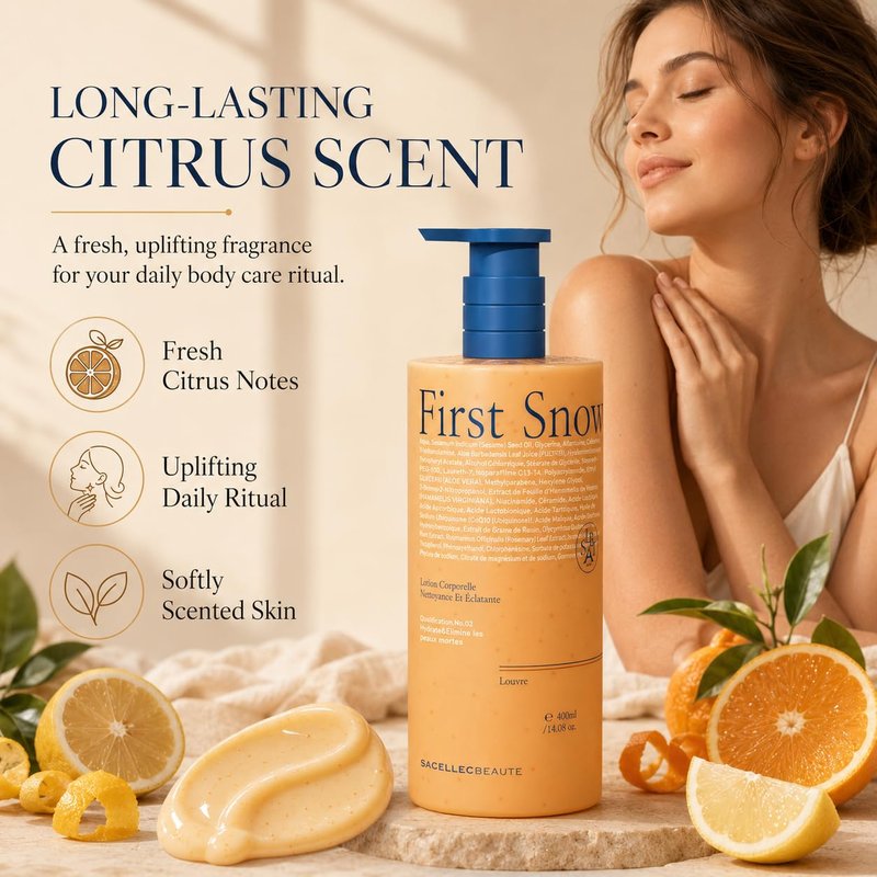 Advanced AHA Body Lotion 6% Glycolic Acid Treats Back Acne, Keratosis Pilaris & Dryness - With Glycolic, Lactic, Citric Acids - Exfoliating Moisturizer with Long Lasting Perfumed Experience,14 Oz