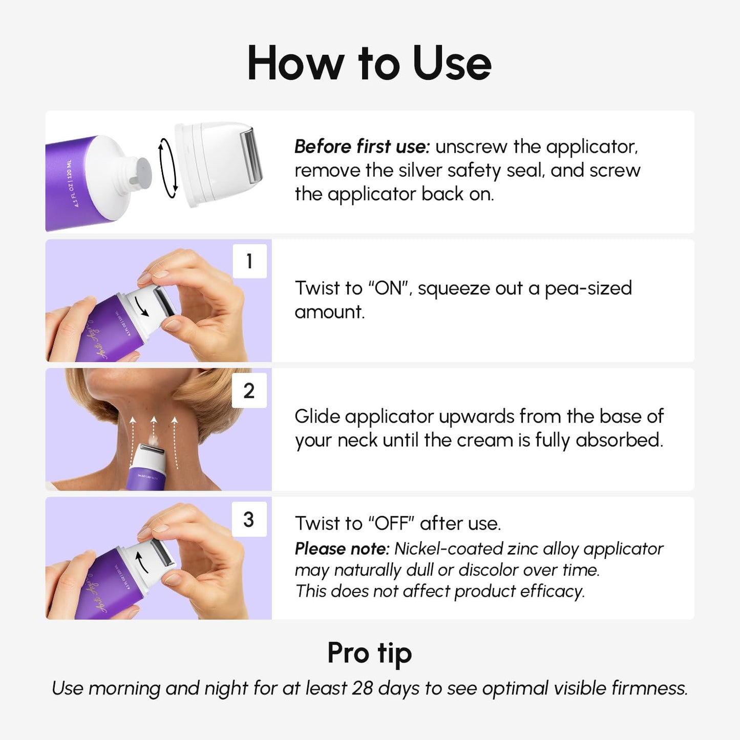 MAREE Neck Cream with Face Roller – Neck Creams For Tightening and Firming – Pro Retinol & AH-8 Firming Neck Cream Roller - Face Double Chin Wrinkle Cream for Women - Crema Reafirmante Para el Cuello