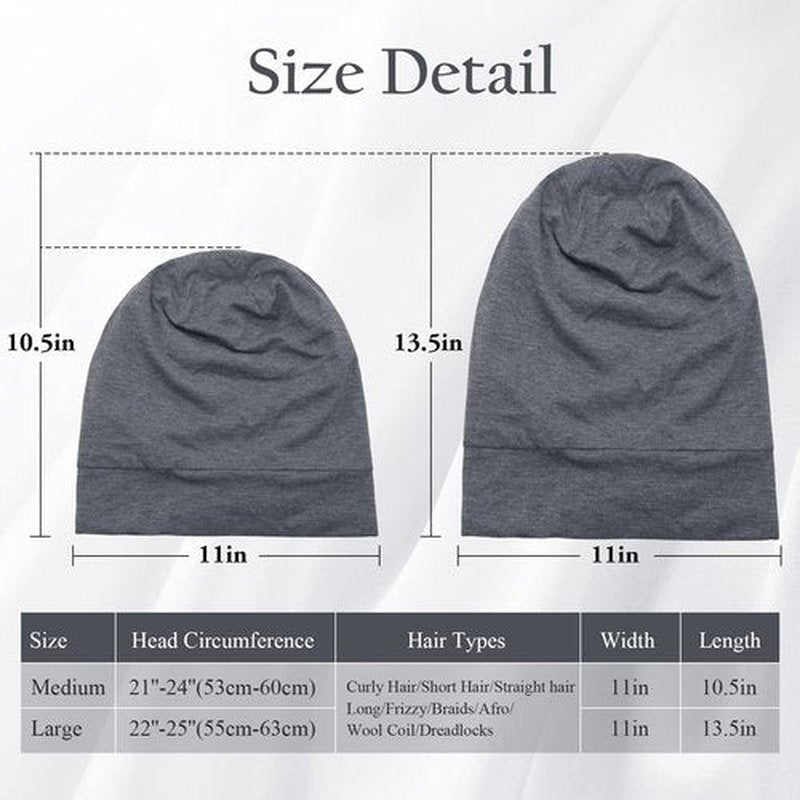 OLESILK Mulberry Silk Bonnet for Women, Unisex Adjustable Sleep Cap, Real Silk Hair Wrap, Pearl Grey