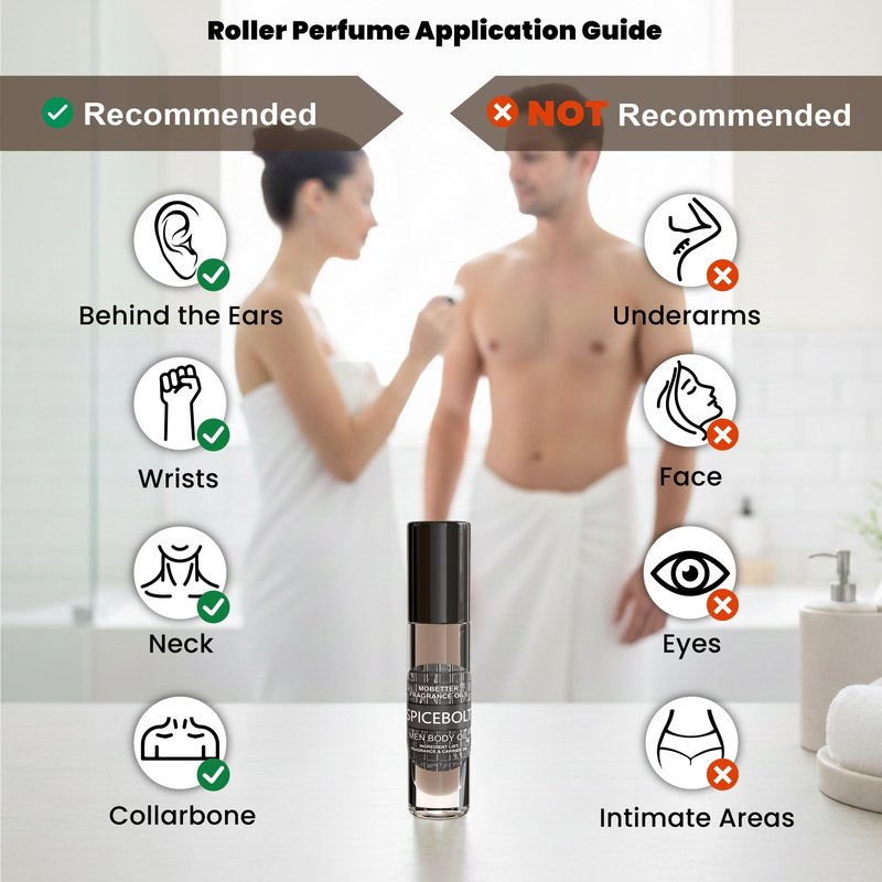 MOBETTER FRAGRANCE OILS Spicebolt Perfume Fragrance Body Oil for Men