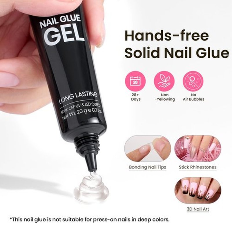 Beetles Tipex Gel Nail Kit Short Coffin Instant Apex Nail Tips, 224 Pcs Pre-Building&Pre-Etched Coffin False Nail Tips with Uv Nail Glue, LED Mini Nail Lamp-Thick Acrylic Nail Set for Flat Nails