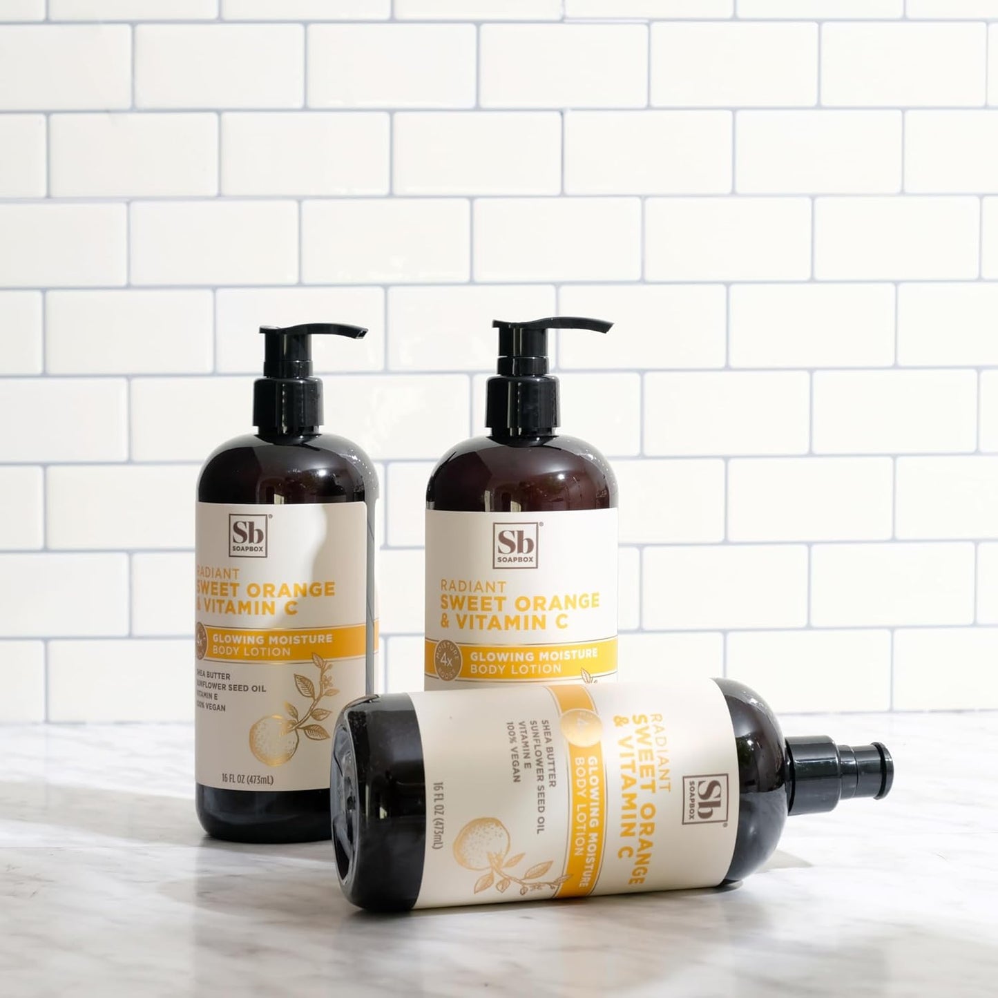 Soapbox Moisturizing Body Lotion, Coconut Milk & Sandalwood with Aloe and Shea Butter, Pack of 3 Hand Lotion Bottles, Vegan Skin Care Products, Moisturizer for Dry Skin, 3 Pack, 16oz Each