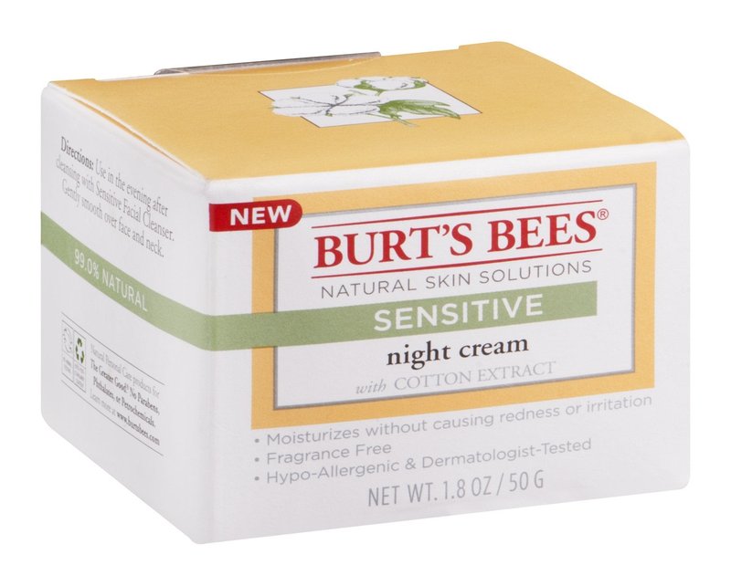 Burts Bees Senstv Night Crm Frag Free 1.8 Ounce