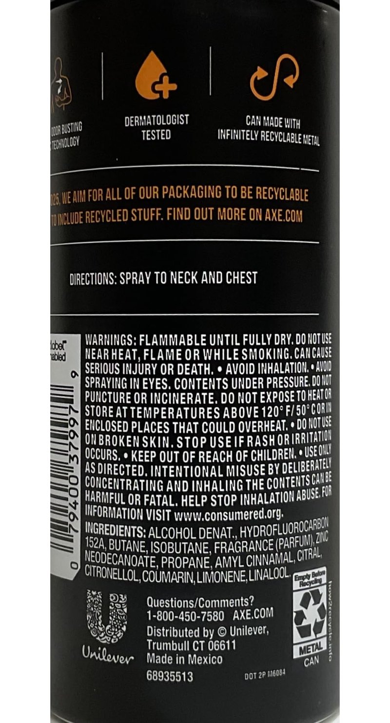 Axe Deodorant Bodyspray Dark Temptation (3 Pack)
