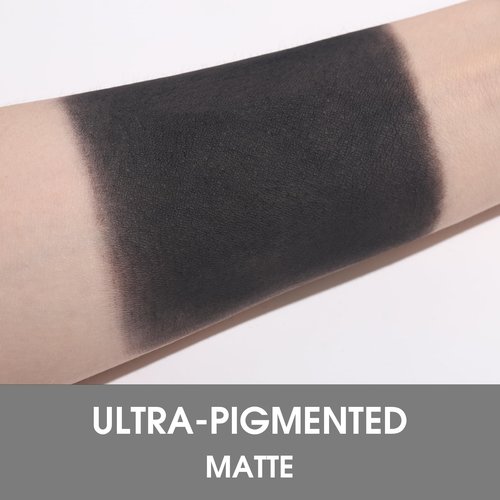UCANBE Black Single Eyeshadow Palette, Highly Pigmented Matte Eye Shadow Powder, Professional Long-Lasting Waterproof Makeup Palette
