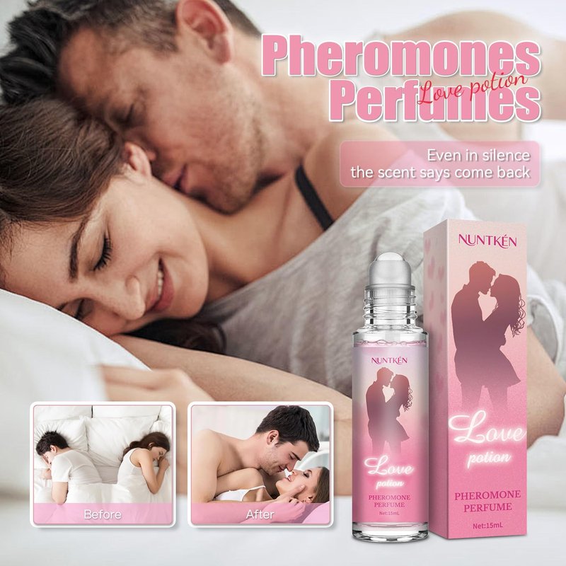 NUNTKEN Phero Perfume, Pheromones Perfumes for Women, Roll On Perfume Phero Oil, Long-lasting, Travel Size